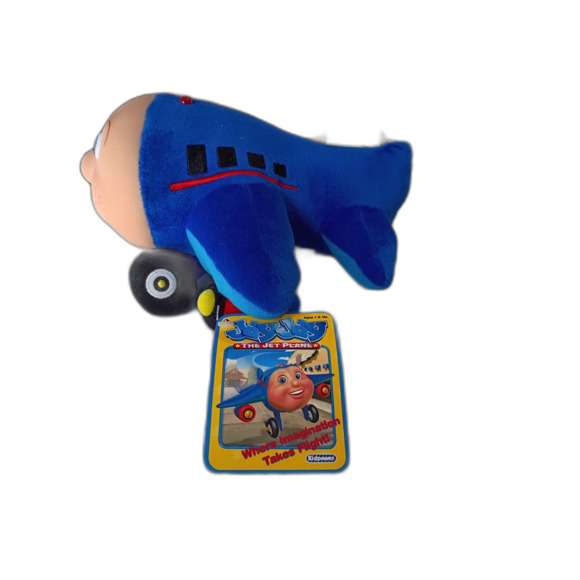 Jay Jay the Jet Plane 1999 Blue Rubber Faced Plush Stuffed Kidpower NWT - Picture 10 of 10